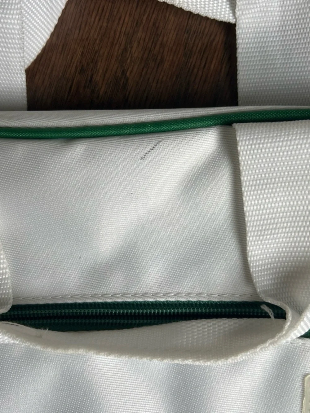 Lacoste White and Green Men's Crossbody Messenger Bag
